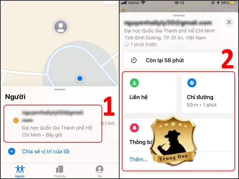 Định vị iphone của chồng bằng icloud