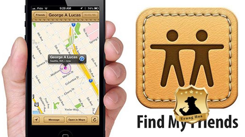 Cách định vị iphone của chồng thông qua app Find my Friends
